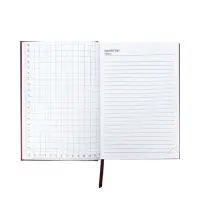 Ежедневник недатир А5 160л Небраска бордо