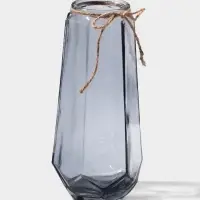 Ваза стекло настольная "Калли" 21х9,5 см, серый Ваза стекло настольная "Калли" 21х9,5 см, серый