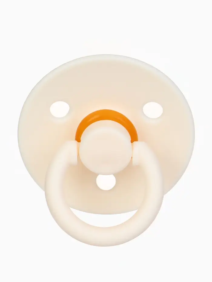 Набор классических пустышек, 2 шт., латекс, персиковый/айвори, в контейнере, от 0 мес., M&B