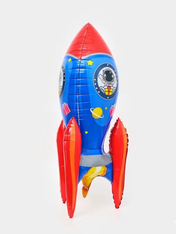 Воздушный шар фольгированный 3D 50" &laquo;Ракета&raquo;