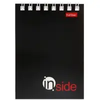 Блокнотик А7 40 л на гребне INSIDE, обл мел карт 40Б7B1 г_01622