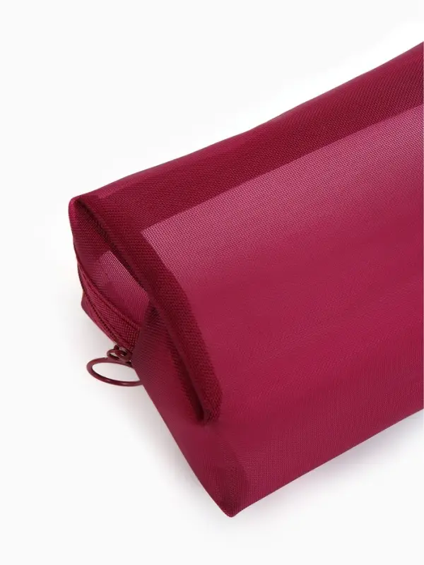 Косметичка дор Сетка 18*7,5*10, отд на молнии, бордовый Косметичка дор Сетка 18*7,5*10, отд на молнии, бордовый