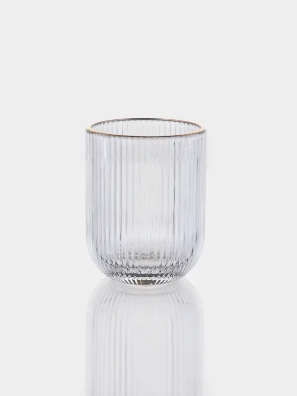 Набор стаканов 6 шт, 260 мл, золотой обод Набор стаканов 6 шт, 260 мл, золотой обод