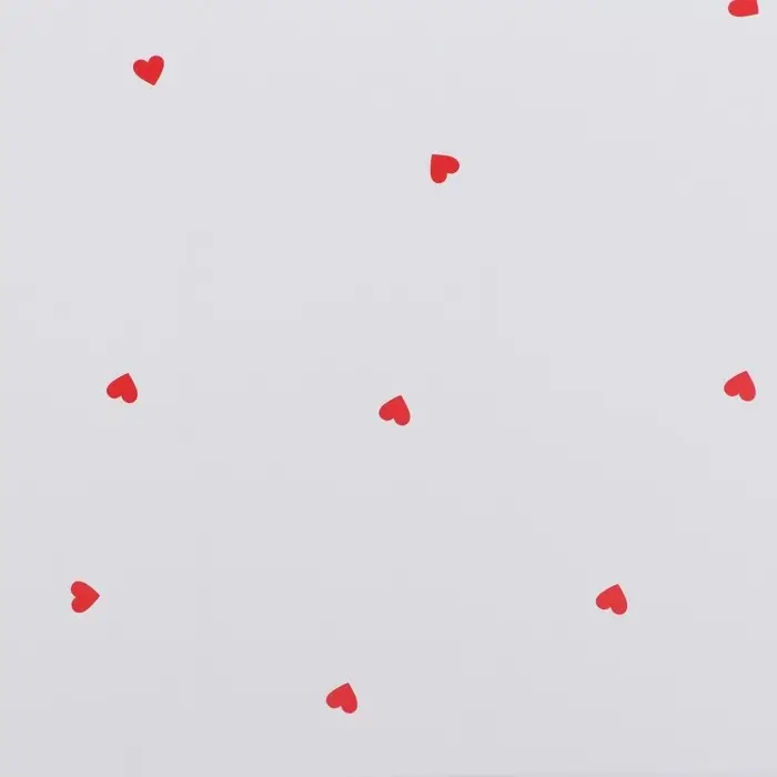 Плёнка в листах для цветов и декора, «Сердечки», 58×58±5% см