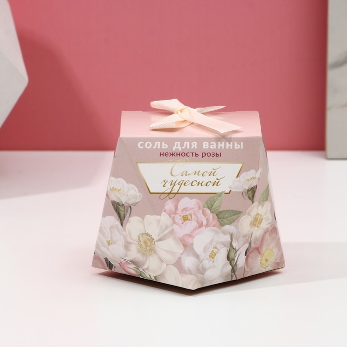 Соль для ванны ЧИСТОЕ СЧАСТЬЕ «С 8 Марта», 150 г, аромат цветочный