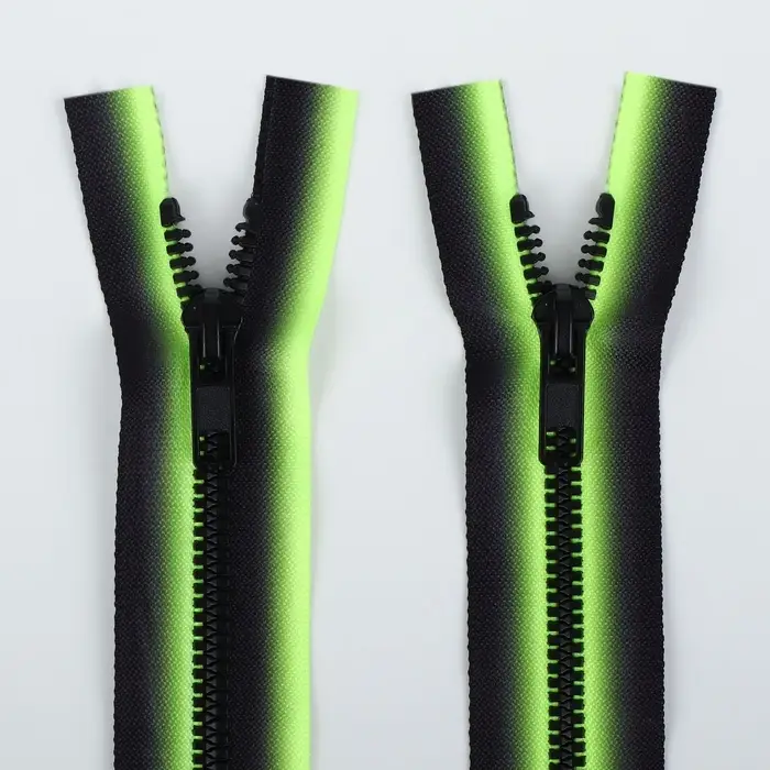 Молния «Трактор», №5, разъёмная, замок автомат, 35 см, зелёная, чёрная Молния «Трактор», №5, разъёмная, замок автомат, 35 см, зелёная, чёрная