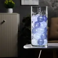 Гирлянда &laquo;Нить&raquo; 5 м с насадками &laquo;Клубки снежные&raquo;, IP20, прозрачная нить, 20 LED, свечение белое, 220 В