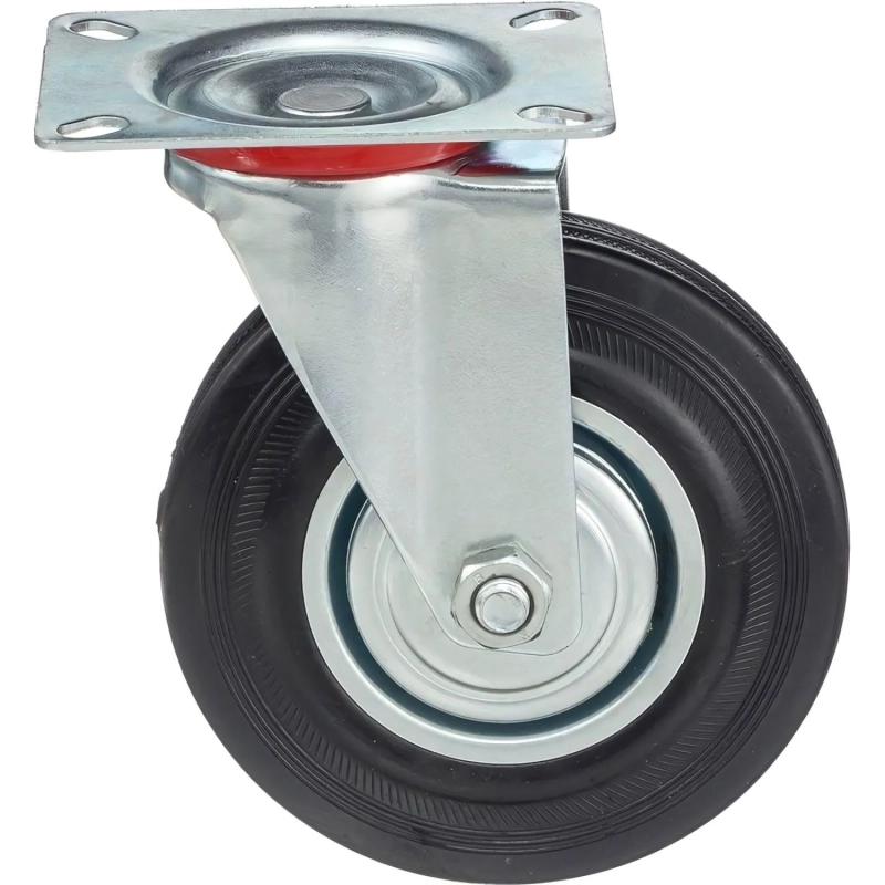 Колесо для тележки повор Стелла-техник 4001-125 д.125мм,г/п 100кг,резин,мет