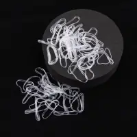 Силиконовые резинки для волос, набор - 680 (&plusmn;30) шт., d=2 см, 50 г, цвет прозрачный