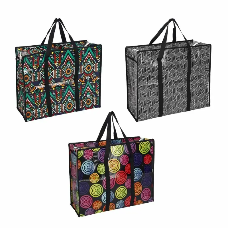 Сумка хозяйственная тм VETTA, 60x45x20см, 54 литра, до 8кг, полипропилен, 3 дизайна