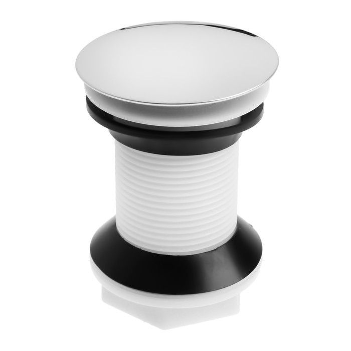 Донный клапан ZEIN B3, корпус пластик, большая кнопка, нержавеющая сталь, без перелива Донный клапан ZEIN B3, корпус пластик, большая кнопка, нержавеющая сталь, без перелива