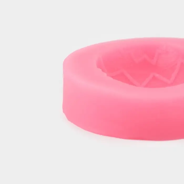 Молд для заливки &laquo;Пасхальное яйцо&raquo;, силикон, 2 ячейки, 10.4&times;5.5 см, розовый