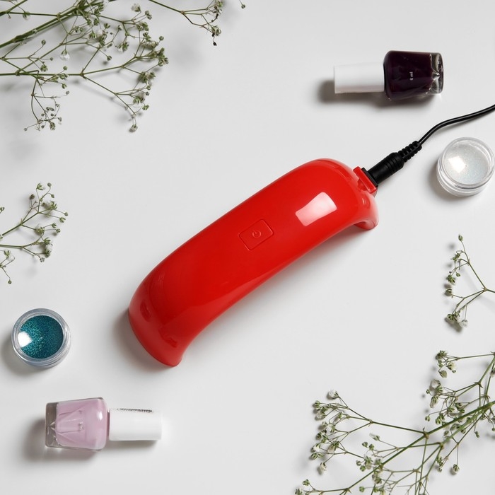 Лампа для гель-лака Luazon LUF-05, LED, 9 Вт, 3 диода, таймер, USB, красная Лампа для гель-лака Luazon LUF-05, LED, 9 Вт, 3 диода, таймер, USB, красная