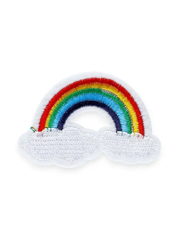 Термоаппликация «Радуга», 5.7×3.4 см, разноцветная Термоаппликация «Радуга», 5.7×3.4 см, разноцветная