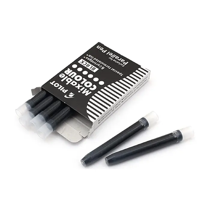 Картриджи для перьевых ручек Pilot.Parallel Pen, чёрные чернила, 6 штук