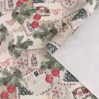 Бумага упаковочная белый крафт &laquo;Письмо Деда Мороза!&raquo;, 1 лист, 70&times;100 см