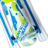 Снегокат Snowpatrol 2, со спинкой, с фонариком, белый, синий, SND4P/3 Nika Kids