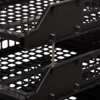 Лоток горизонтальный Стамм STRONG наб. 3 шт.на металл.стержнях черный