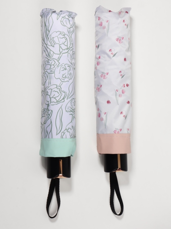 Зонт механический «Цветы», 4 сложения, 8 спиц, R=48/56 см, d=96 см, МИКС Зонт механический «Цветы», 4 сложения, 8 спиц, R=48/56 см, d=96 см, МИКС