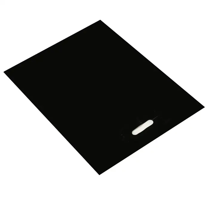 Пакет полиэтиленовый с вырубной ручкой, чёрный, 40×50 см, 60 мкм