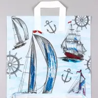 Пакет &laquo;Парус&raquo;, полиэтиленовый с петлевой ручкой, 38&times;42 + 3 см, 37 мкм