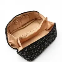 Косметичка на молнии, с ручкой, 23&times;10&times;10 см, чёрная