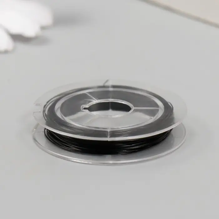 Проволока для бисера 0.3 мм, чёрный, 10 м Проволока для бисера 0.3 мм, чёрный, 10 м