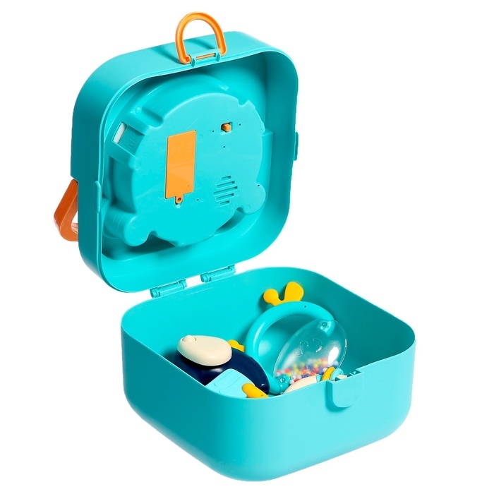 Набор погремушек с прорезывателями «Мишутка», в музыкальном кейсе, 6 шт. Набор погремушек с прорезывателями «Мишутка», в музыкальном кейсе, 6 шт.