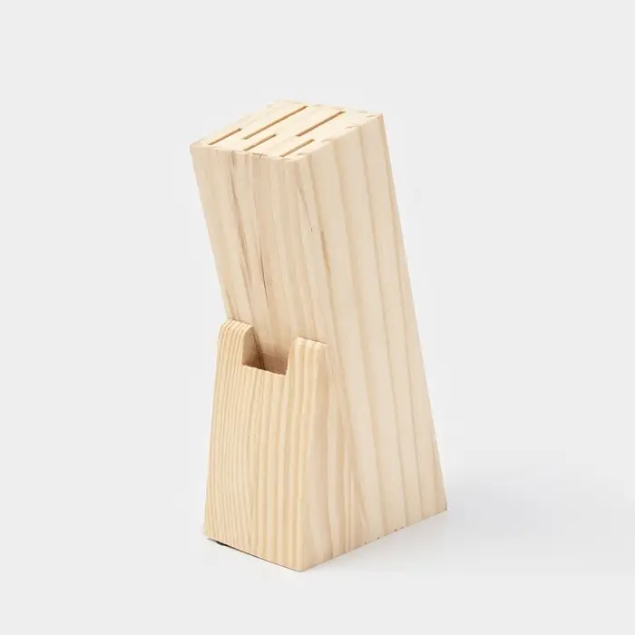 Подставка для ножей Доляна, 11&times;6&times;20 см, дерево