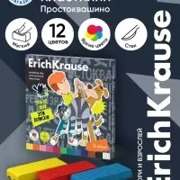 Пластилин ErichKrause &laquo;Простоквашино&raquo;, 12 цветов, 180 г, со стеком, в картонной упаковке
