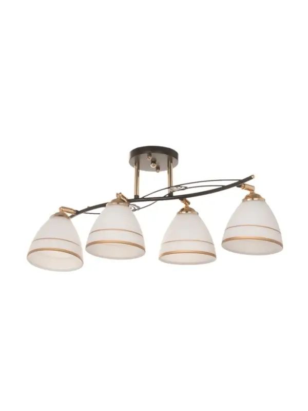 Люстра &laquo;Кира&raquo; 4&times;40 Вт Е27 черный/золото