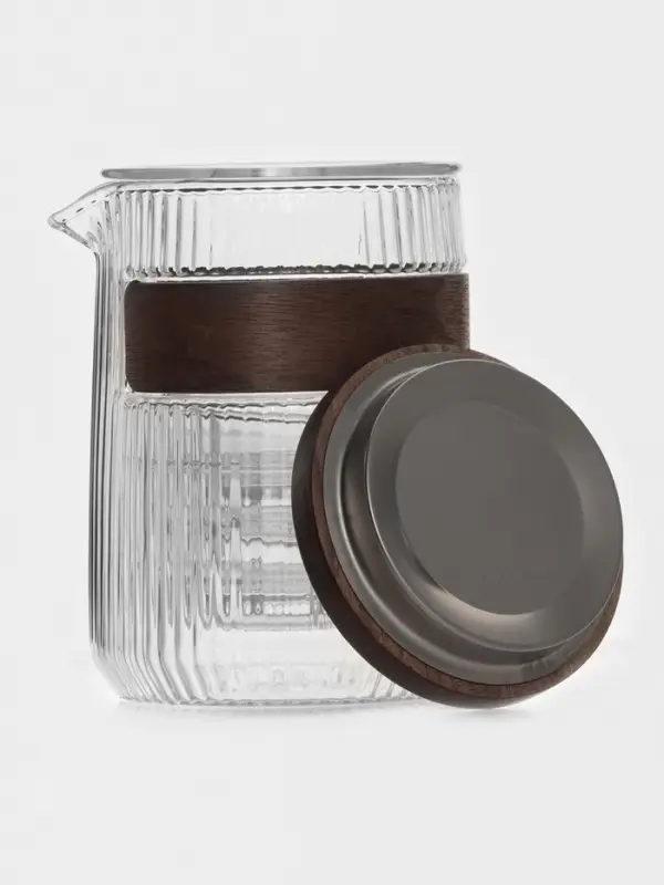 Чайный набор &laquo;Иши&raquo;, чайник, 3 пиалы, в сумочке, стекло, прозрачный