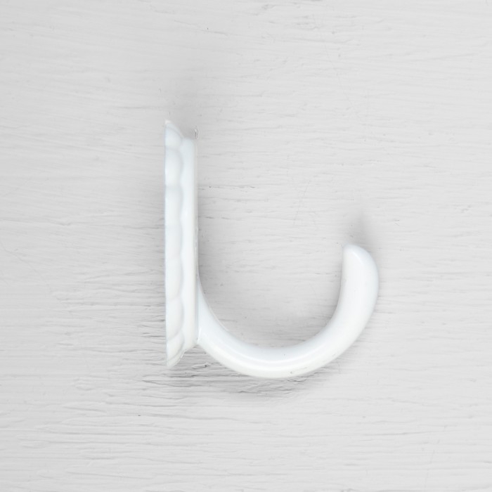 Крючок мебельный ТУНДРА TKO018, однорожковый, белый, 8 шт TMP Крючок мебельный ТУНДРА TKO018, однорожковый, белый, 8 шт TMP
