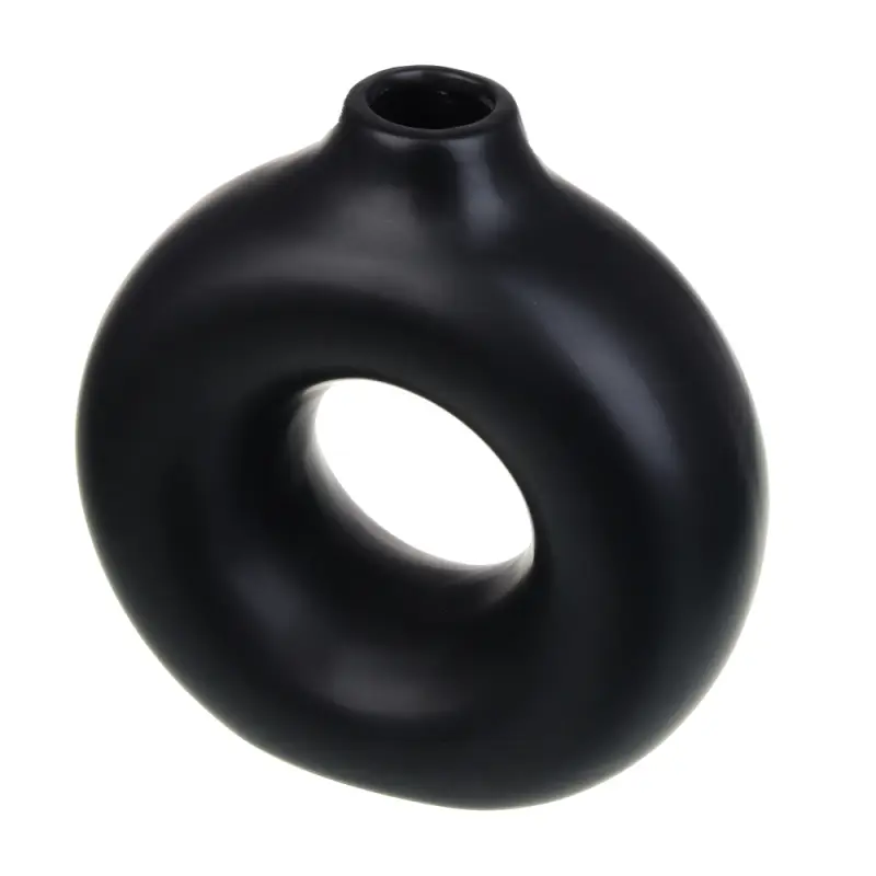 VETTA Вазон, 15,5x15x6 см, керамика, чёрный