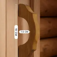Ручка для бани и сауны &laquo;Термо&raquo;, 19&times;7.5&times;3 см, деревянная