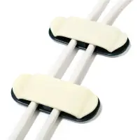 Держатель для проводов 75&times;30 мм, белый, 4 шт.