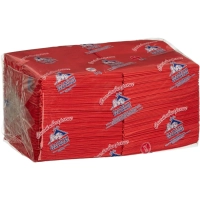 Салфетки бумажные 2 сл 23х24 см красные 250 шт/уп