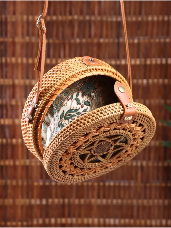 Сумка плетеная ротанг "Звезда", 20х6х70 см