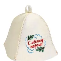 Набор для бани "С лёгким паром", белый Набор для бани "С лёгким паром", белый