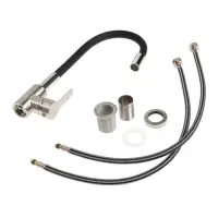 Смеситель для кухни ZEIN Z2751, гибкий излив, картридж 35 мм, нерж. сталь, черный/сатин