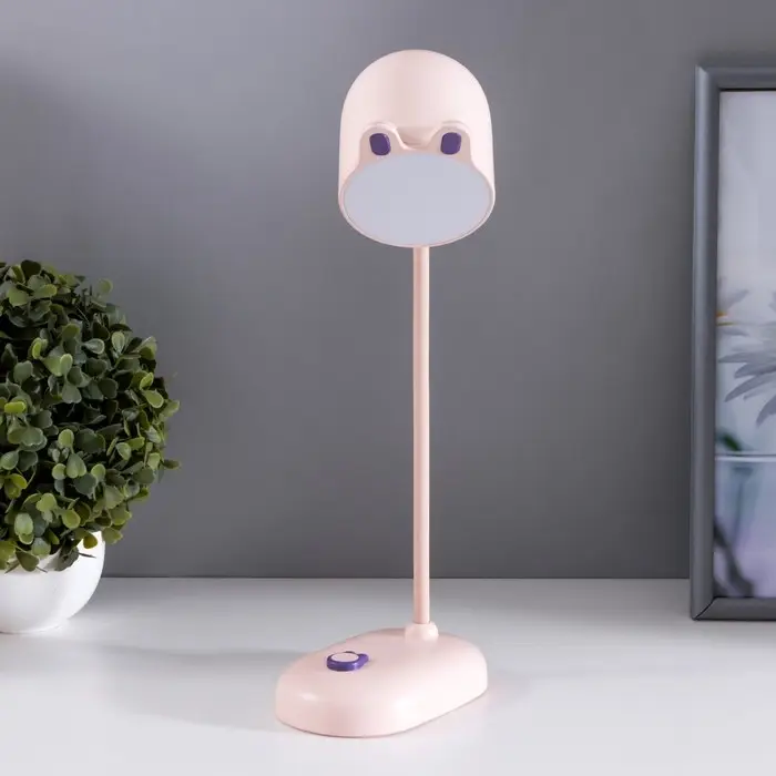 Лампа настольная RISALUX &laquo;Мими&raquo;, светодиодная, 3 Вт, диммер, USB, розовая, 8&times;12.5&times;32 см