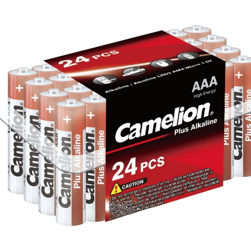 Батарейка Camelion AAA/LR 03 Plus Alkaline PB-24 1.5В(24 шт в уп.)