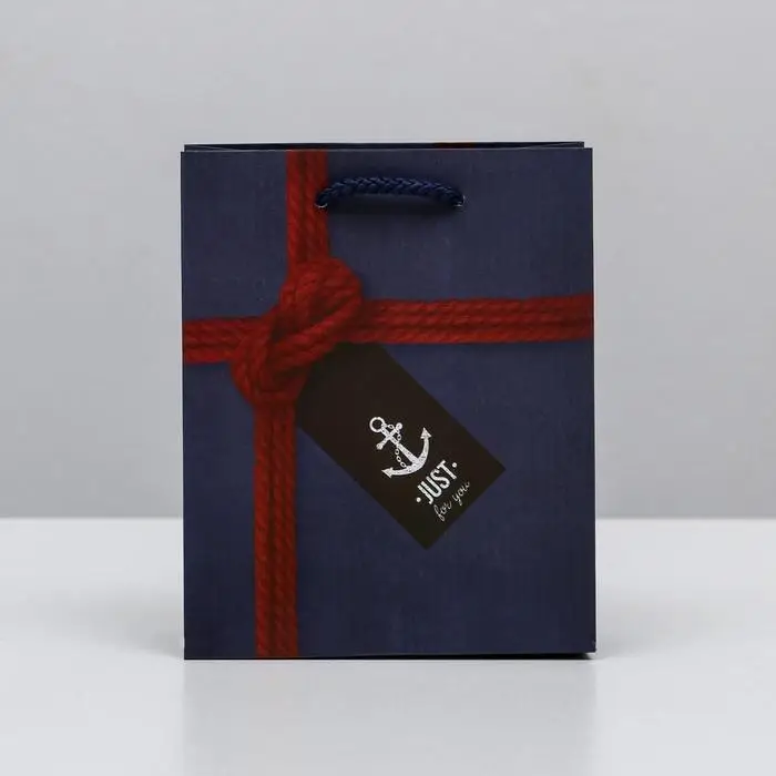 Пакет подарочный ламинированный, упаковка, &laquo;Just for you&raquo;, S 12 х 15 х 5.5 см