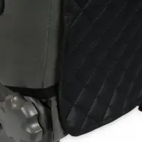 Накидка-незапинайка на спинку сиденья Cartage, экокожа, ромб, черный, 60&times;40 см, черный