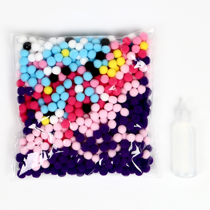 Картина помпонами &laquo;Единорожка&raquo;, 20 х 20 см