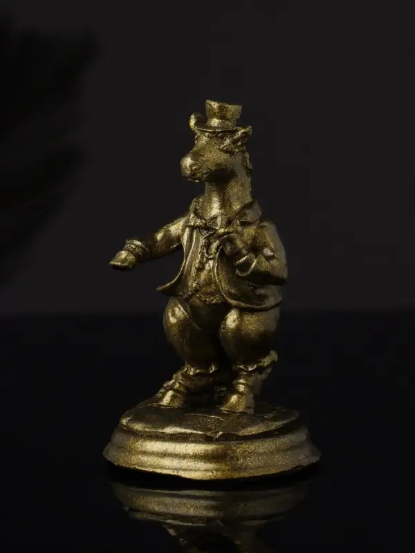 Фигура "Конь на пьедестале" 10 см, латунь