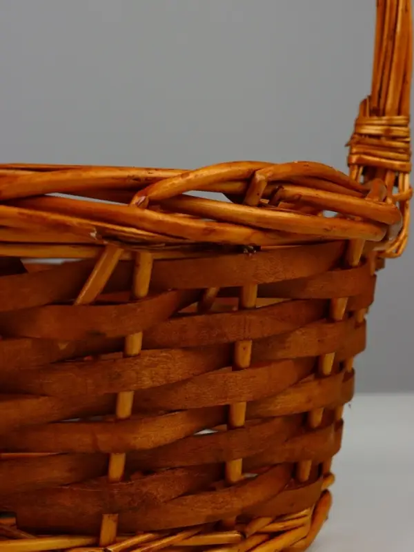 Корзина плетеная (ива): 38х27хH14хHH37, 1 шт., натуральный