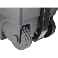 Контейнер-бак мусорный IDEA 85л с педалью на колесах серая крышка