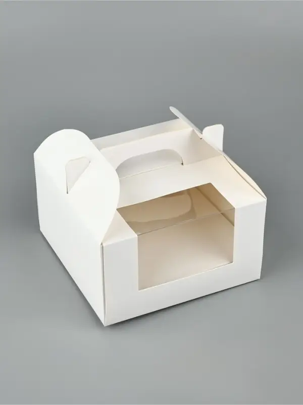 Коробка для бенто - торта &laquo;Белая&raquo;, 14&times;14&times;8 см