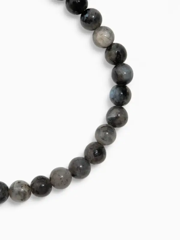 Набор браслетов из бусин &laquo;Лабрадор и Яшма&raquo;, 2 шт. шар №6